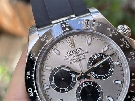 rolex daytona grey dial|Rolex daytona 116519ln for sale.